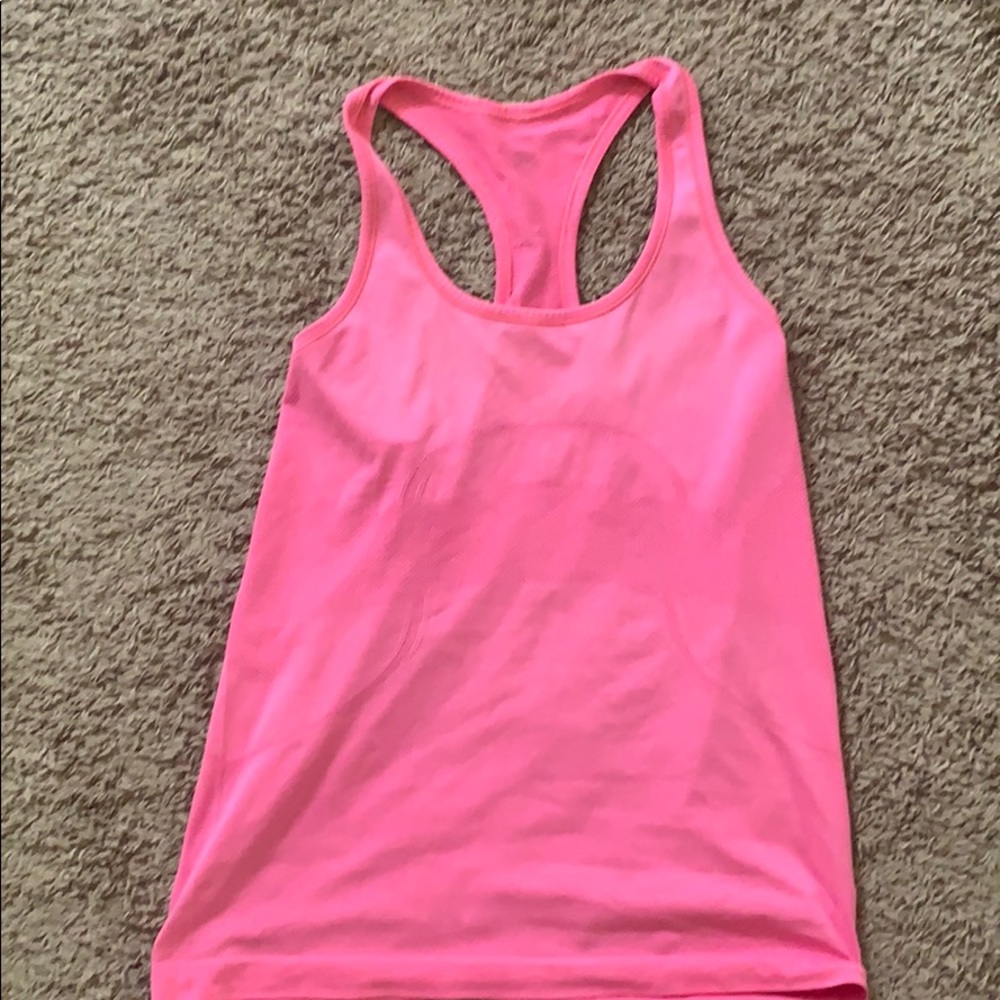 Lululemon size 10 pink “Swift tech racerback” tank